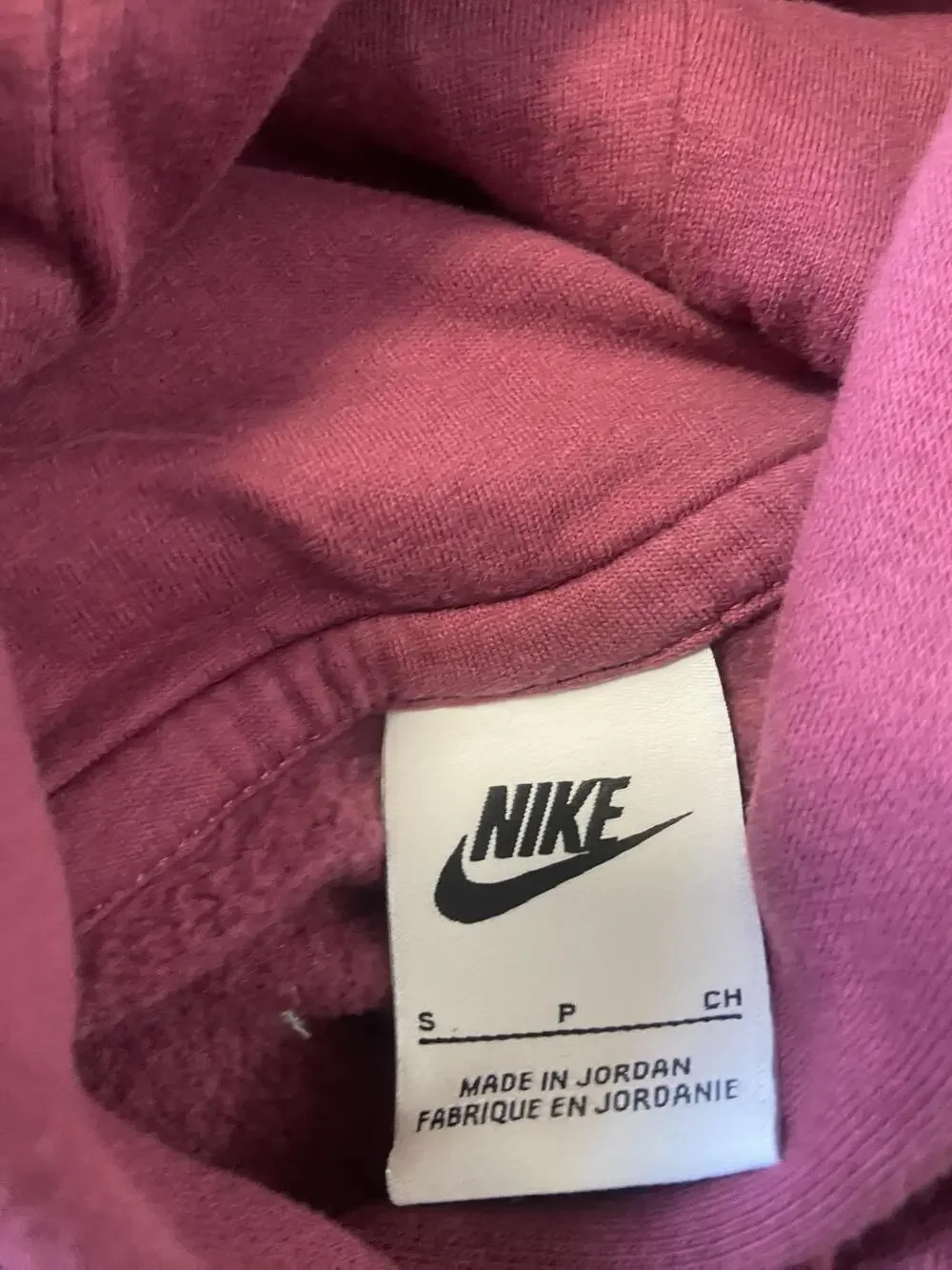 Nike Hoodie Womens Small Purple Fleece Pullover Swoosh Embroidered Cropped Fit
